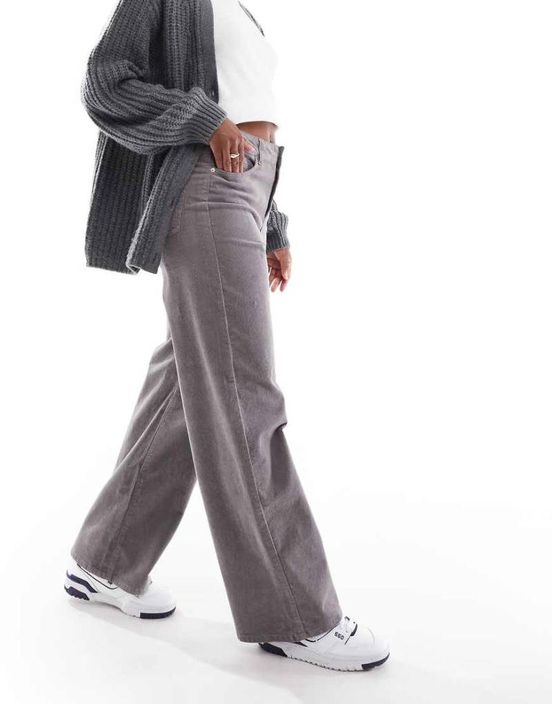 JJXX - Cord-Hose in Grau mit weitem Schnitt von JJXX