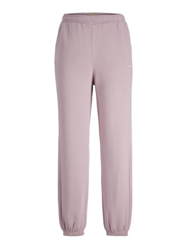 JJXX Damen JXABBIE RLX HW Every Pants SWT NOOS Sweatpants, Mauve Shadows/Print:Gray Lilac Logo, L von JJXX