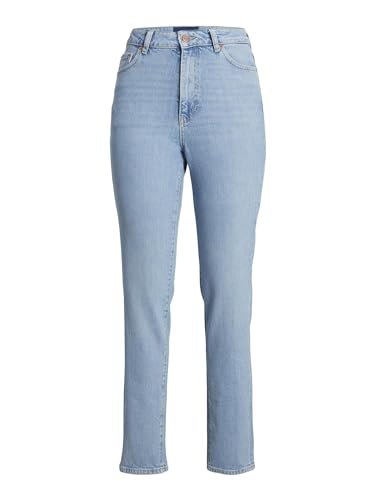 JJXX Damen JXBERLIN Slim HW RC2009 Jeanshose, Light Blue Denim, 27W / 32L von JJXX