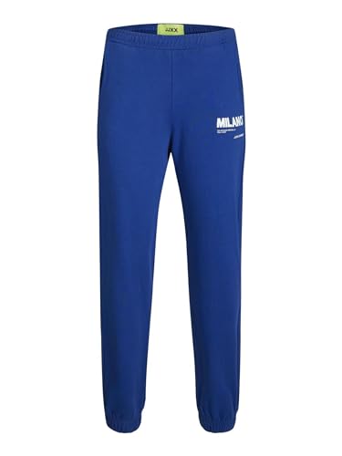 JJXX Damen JXBIANCA HW Relaxed Vint Sweatpants SN Jogginghose, Sodalite Blue/Print:Bright White Milano Print, S von JJXX