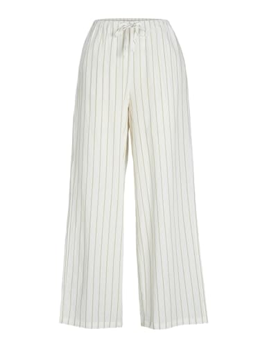 JJXX Damen JXFLORA Linen Blend String Pant WVN SN Hose, Weiß, Medium von JJXX