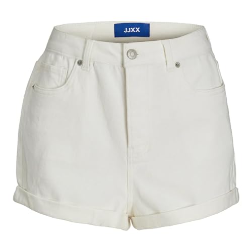 JJXX Damen JXHAZEL MINI HW AKM Denim Shorts, Ecru/Detail:AKM12, M JJXX Damen JXHAZEL MINI HW AKM Denim Shorts, Ecru/Detail:AKM12, M von JJXX