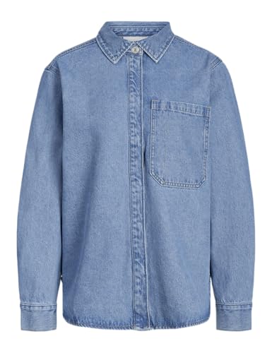 JJXX Damen JXJAMA RLX LS Overshirt AW DNM NOOS Jeanshemd, Medium Blue Denim, X-Large von JJXX