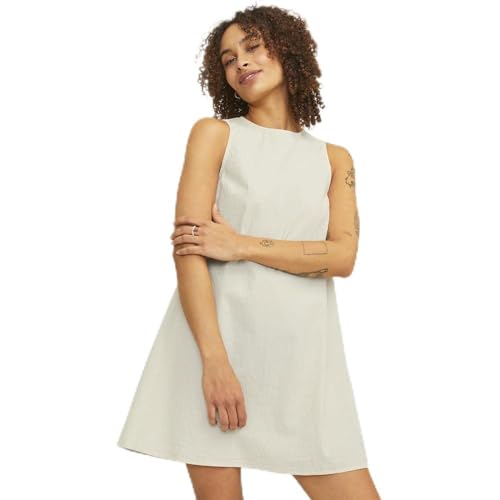JJXX Damen JXKAIA Seersucker Dress WVN Kleid, Cremefarben, M von JJXX