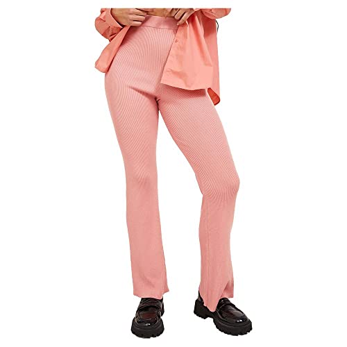 JJXX Damen JXLEIA Ribbed Knit Pants Hose, Coral Haze, L von JJXX