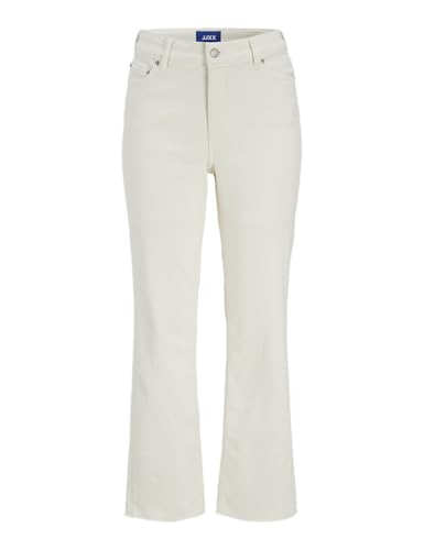 JJXX Damen JXNICE SL-STRA ANK Crop MW C8170 DNM SN Jeans, White Denim/Detail:Off White, 24W x 30L von JJXX