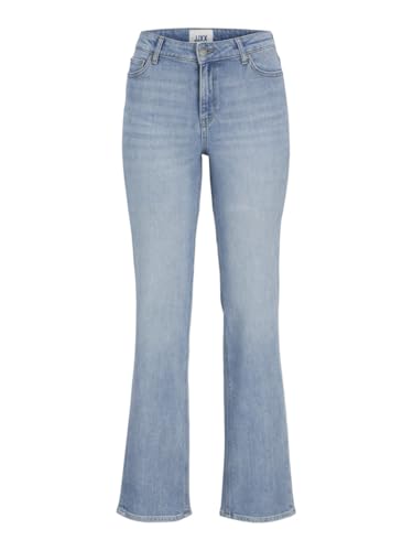 JJXX Damen JXNICE SL-Straight MW C8152 DNM NOOS Jeans, Light Blue Denim, 26W x 32L von JJXX