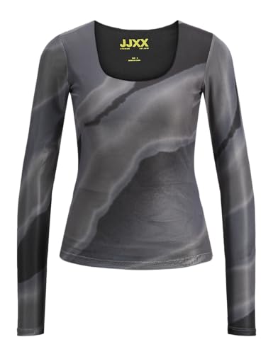 JJXX Damen JXROSA SAGA MESH LS REV WVN Top, Pewter/AOP:Big Wave, L JJXX Damen JXROSA SAGA MESH LS REV WVN Top, Pewter/AOP:Big Wave, L von JJXX