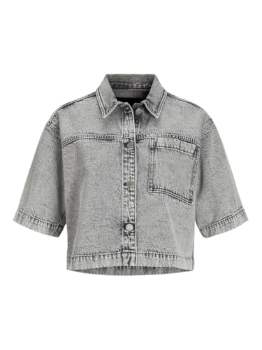 JJXX Damen JXSANDY Comfort SS Shirt DNM SN Jeanshemd, Light Grey Denim, XS von JJXX