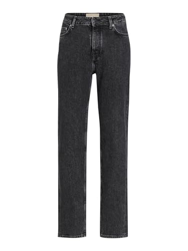 JJXX Damen JXSEOUL Straight MW CC3004 RCY NOOS Jeanshose, Black Denim, 27W / 32L von JJXX