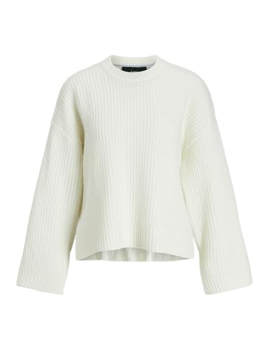 JJXX Damen JXSIGGA Diverse Crew Knit Strickpullover, Vanilla Ice/Detail:/Skyway Neck Piping, M von JJXX