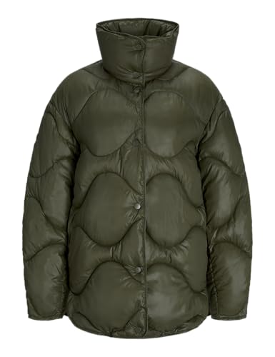 JJXX Damen JXSTELLA Shiny Quilted Jacket OTW SN Jacke, Grape Leaf, M von JJXX