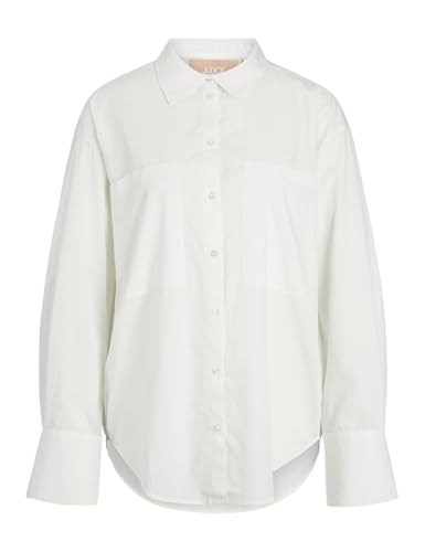 JJXX Damen JXTESSA LS POPLIN RLX Shirt WVN SN Hemd, Blanc de Blanc, Small von JJXX