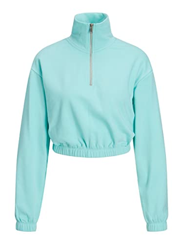 JJXX Damen Jjxx Jxalfa Reg Every Short Half Zip, Aruba Blue, XL von JJXX