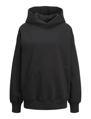 JJXX Damen Jxjasmin Loose Ls Sweat Hood SWT Kapuzenpullover, Black, 38 von JJXX
