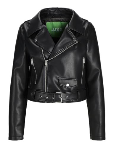 JJXX Damen Jxjose Pu Jacket OTW Biker-Jacke, Black, M von JJXX