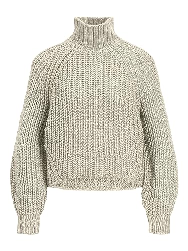 JJXX Damen Jxkelvy Chunky High Neck Knit Sn Strickpullover, Bone White, XS EU von JACK & JONES