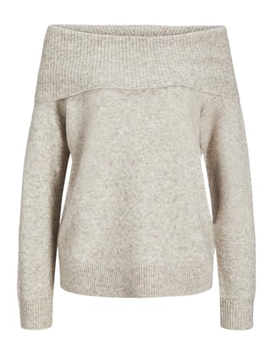 JJXX Damen Jxminka Off Shoulder Knit Strickkleid, Fog, L von JJXX