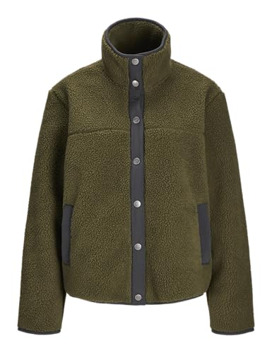 JJXX Damen Jxnellie Teddy Jacket OTW Fleecejacke, Grape Leaf, M von JJXX