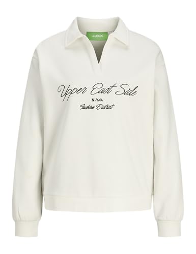 JJXX Damen Jxpallas RLX Ls Vneck Sweat SWT Sweatshirt, Blanc de Blanc, 38 von JJXX