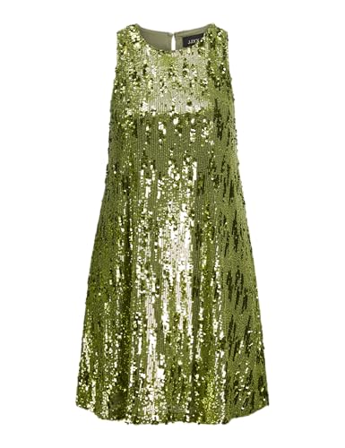JJXX Damen Jxtara Sl Sequin Dress WVN Kleid, Parrot Green, X-Small JJXX Damen Jxtara Sl Sequin Dress WVN Kleid, Parrot Green, X-Small von JJXX