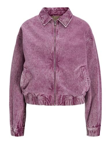 JJXX Damen Jxziggy Washed Jacket PNT Jeansjacke, Fuchsia Red, L von JJXX