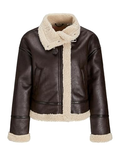 JJXX Damen JXYOLANDA PU Shearling JKT OTW Jacke, Java, S von JJXX