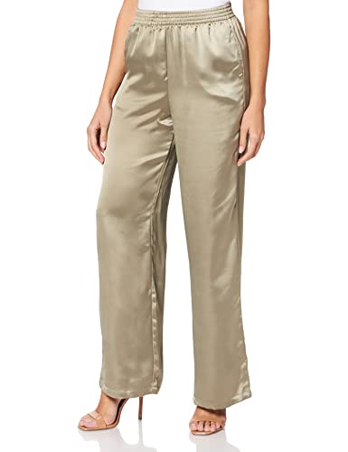 JACK & JONES Damen JJXX JXKIRA Regular Satin Pant NOOS Hose, Brindle, M von JACK & JONES