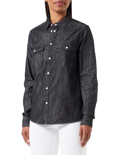 Jjxx Damen JXSophi Denim Shirt Noos Blouse, Black Denim, XS von JACK & JONES