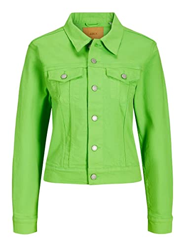 JJXX Women's JXMELINA Regular Jacket AKM SN Jeansjacke, Green Flash, M von JJXX