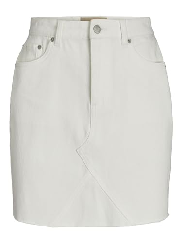 JJXX Damen JXHAZEL Short Skirt HW RH AKM Denim LN Rock, Ecru/Detail:AKM12, L von JJXX