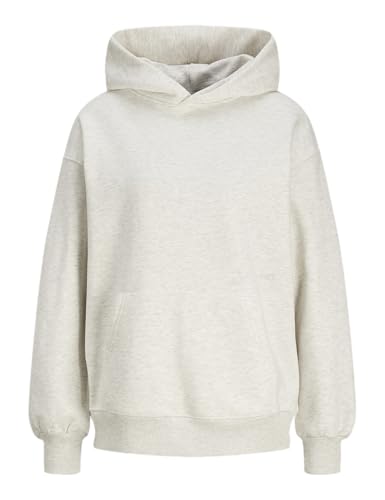 JJXX Damen Jxjasmin Loose Sweat Hood SWT Kapuzenpullover, White Melange, XS EU von JJXX