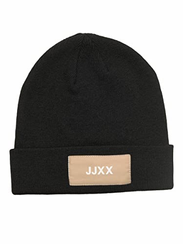 JACK & JONES JJXX Damen Jjxx Jxbasic Logo Beanie Sn Strickm tzen f r Damen, Schwarz, Einheitsgröße EU von JJXX