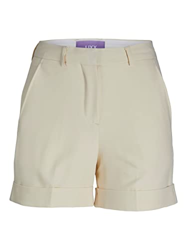 JACK&JONES Damen JXMARY HW PNT NOOS Shorts, Seedpearl, L von JACK & JONES