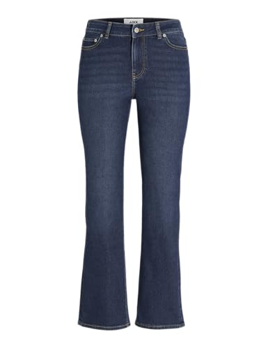 JJXX Damen JXNICE SL-Straight ANK MW C8117 DNM NOOS Jeans, Dark Blue Denim, 29W x 30L von JJXX