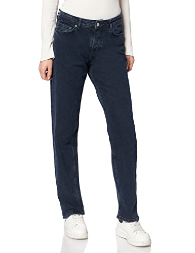 Jack & Jones Women's JJXX JXSEOUL Straight MW CC3005 NOOS Jeans, Blue Denim, 32/32 von JACK & JONES