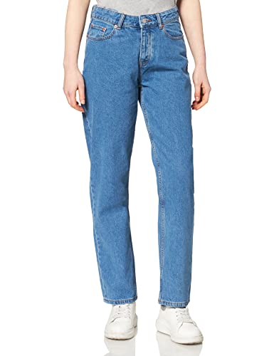 JJXX Damen JJXX JXSEOUL STRAIGHT MW NR3002 NOOS Jeans, Medium Blue Denim, 27/32 von JACK & JONES