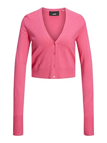 JJXX Women's JXISABEL LS Soft Cropped Knit Cardigan, Carmine Rose, XL von JJXX