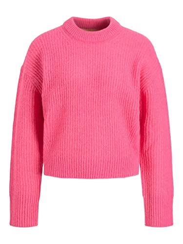 JJXX Women's JXEMBER LS Fluffy Crew Neck Knit NOOS Pullover, Carmine Rose, XS von JJXX