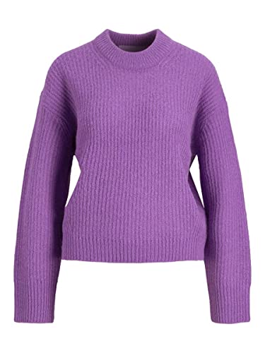 JJXX Women's JXEMBER LS Fluffy Crew Neck Knit NOOS Pullover, Royal Lilac, M von JJXX