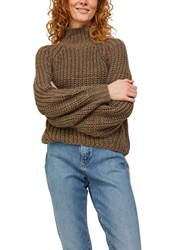 JJXX Damen Jxkelvy Chunky High Neck Knit Sn Strickpullover, Morel, XS EU von JJXX