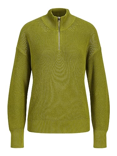 JJXX Damen Jxleya Twist Half Zip Strik Noos Strickpullover, Woodbine, M EU von JACK & JONES