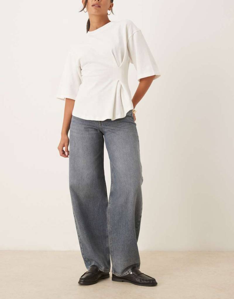 JJXX - Fuji - Barrel-Fit-Jeans in mittelblauer Waschung von JJXX