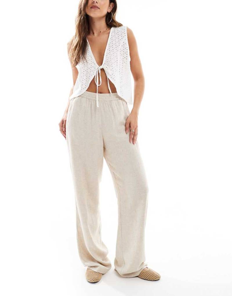 JJXX - Hose aus Leinenmischung in Beige-Neutral von JJXX