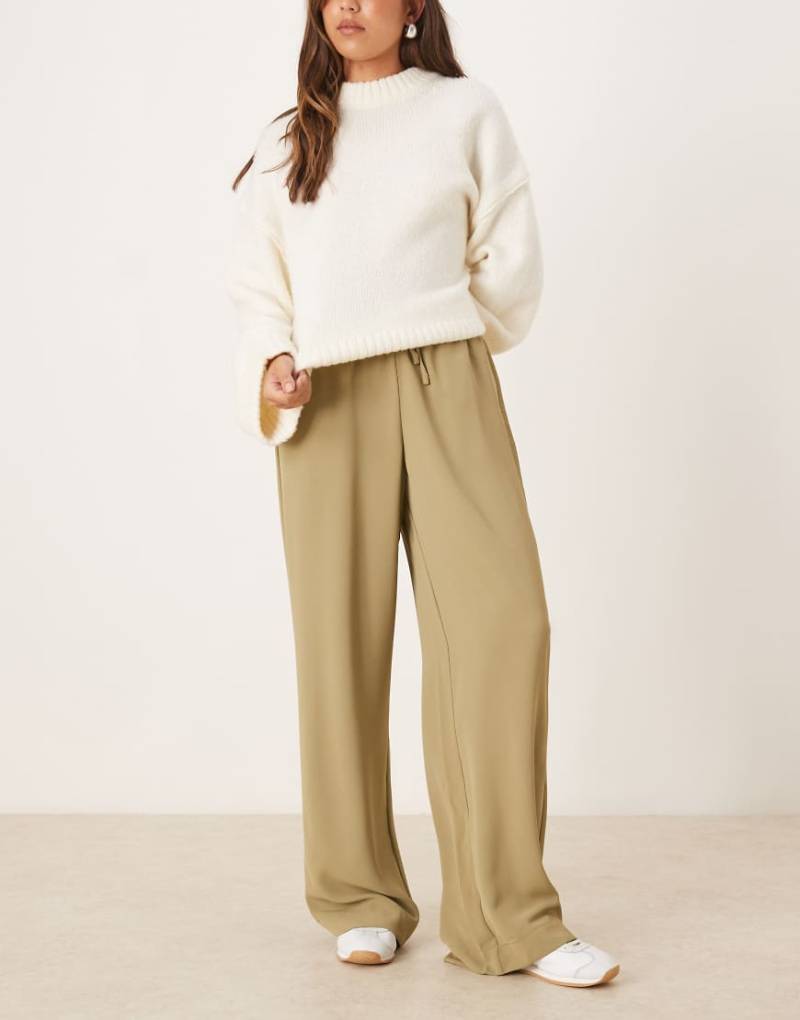 JJXX - Hose in Beige mit weitem Bein und Kordelzugbund-Neutral JJXX - Hose in Beige mit weitem Bein und Kordelzugbund-Neutral von JJXX