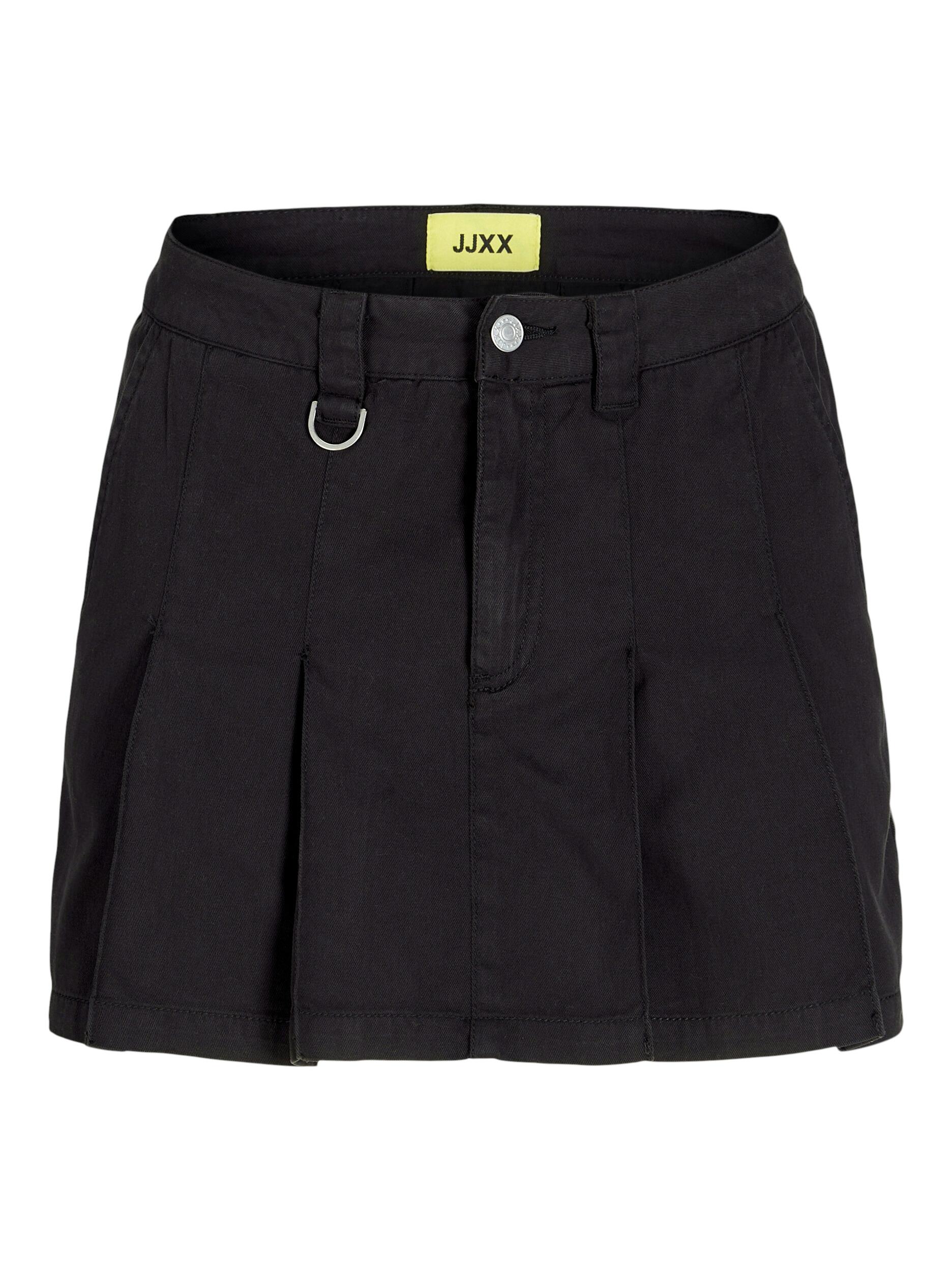 JJXX - JXALEXIA PLEATED MINI SKIRT PNT black - Gr. - S von JJXX
