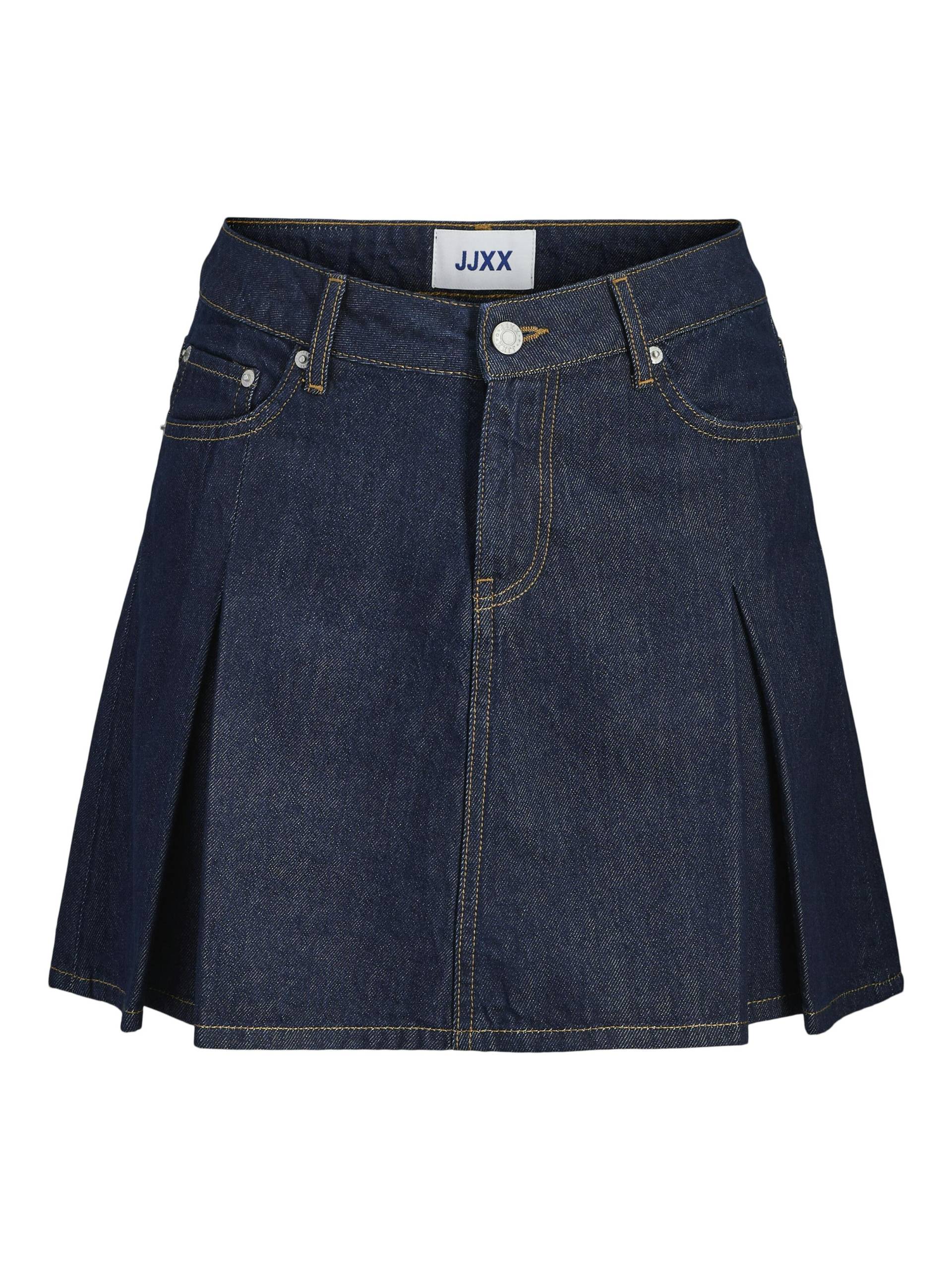 JJXX - JXALORA MW PLEATED SKIRT DNM dark blue denim - Gr. - XL von JJXX