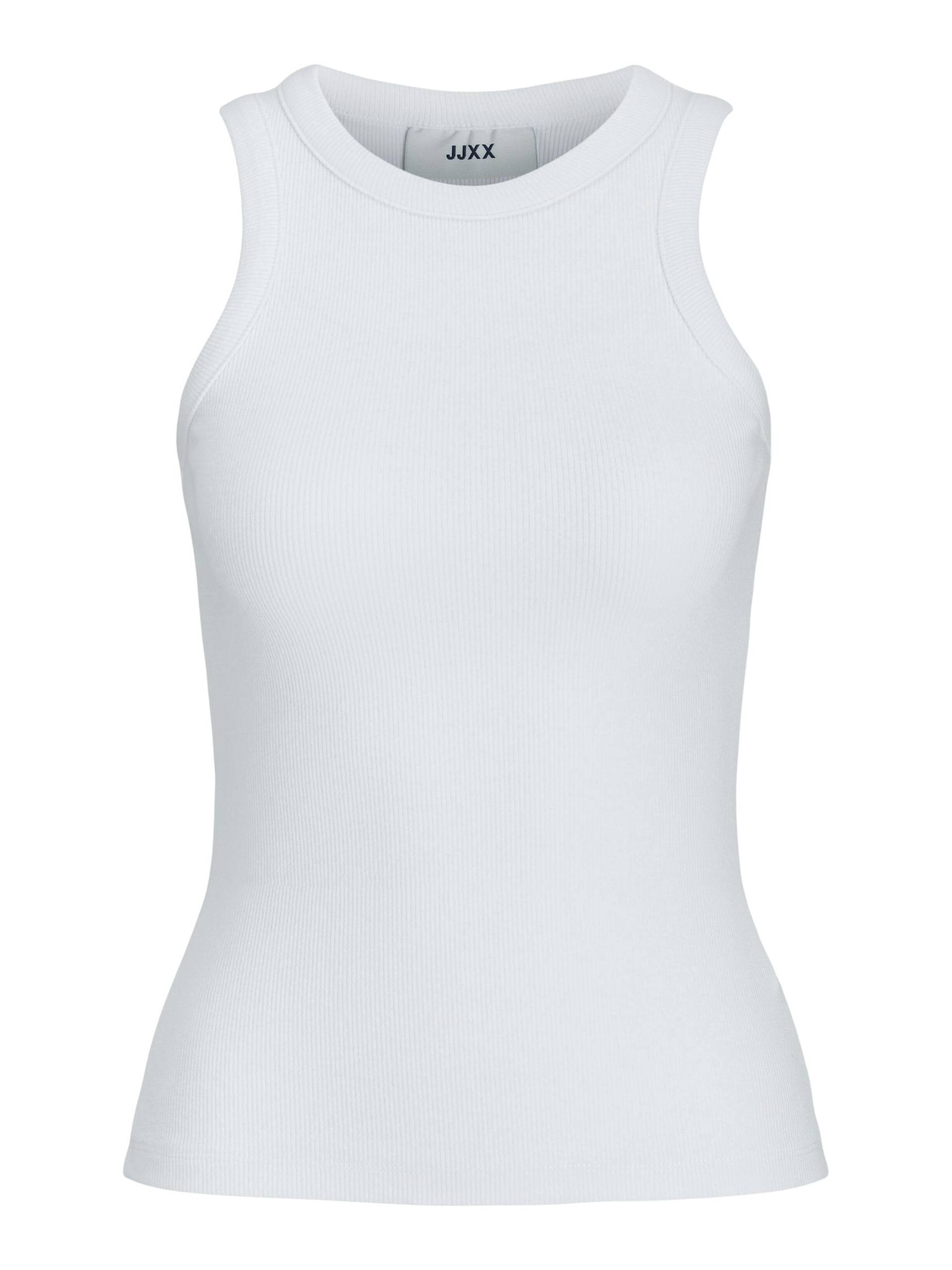 JJXX - JXFOREST STR SL RIB TOP JRS NOOS bright white - Gr. - L von JJXX
