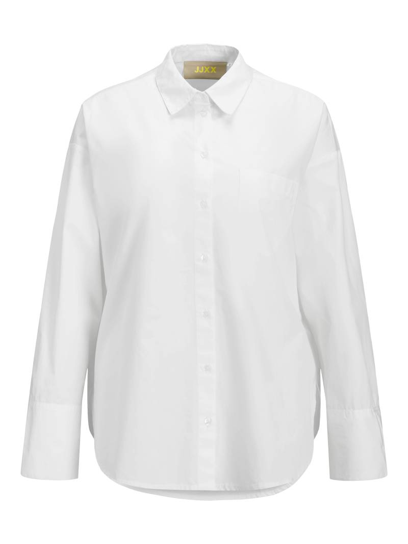 JJXX - JXHENNA LS POPLIN PATCH SHIRT WVN blanc de blanc - Gr. - L von JJXX