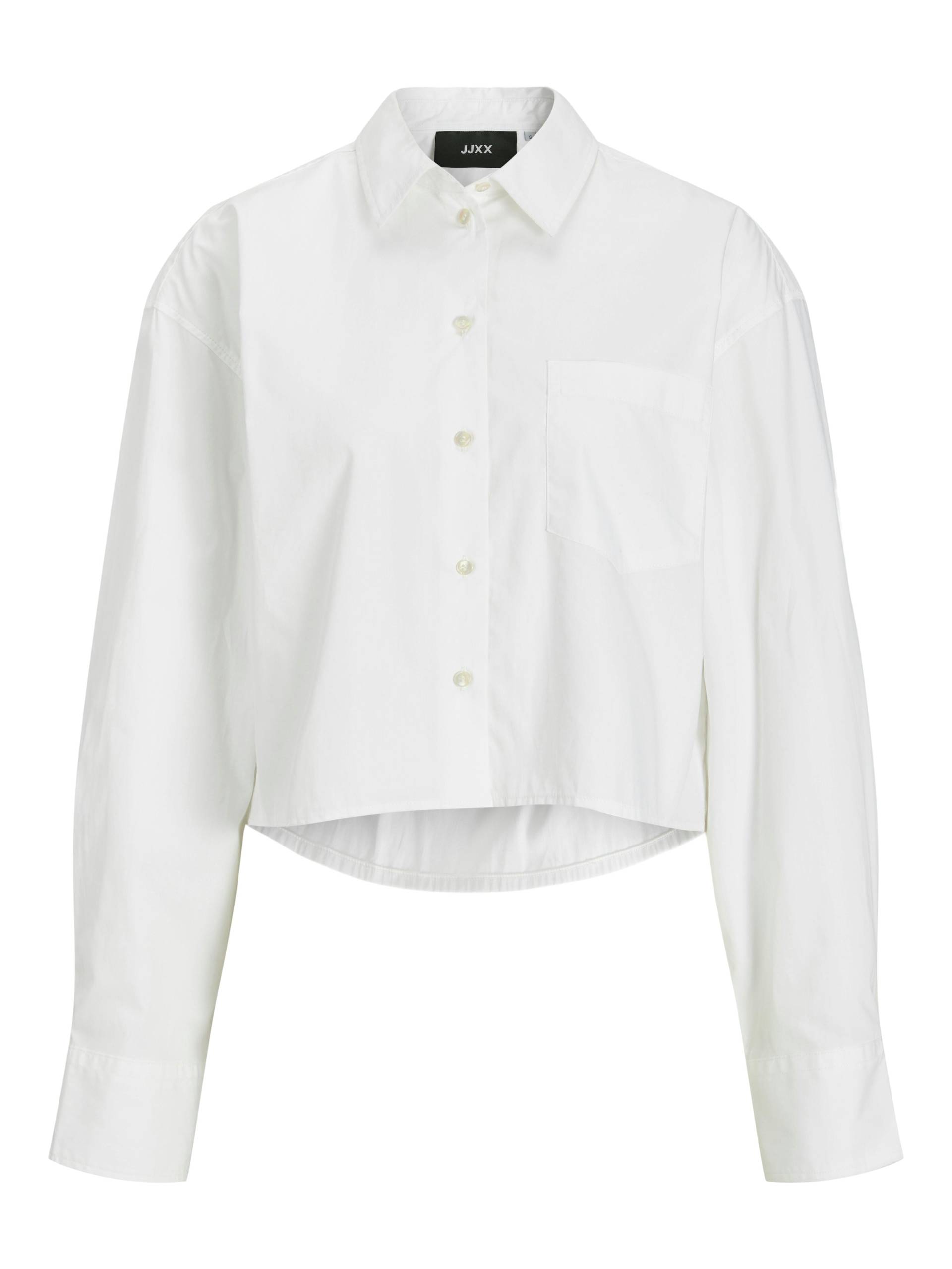 JJXX - JXJAMIE LS SHORT POPLIN SHIRT WVN NOOS white - Gr. - M von JJXX